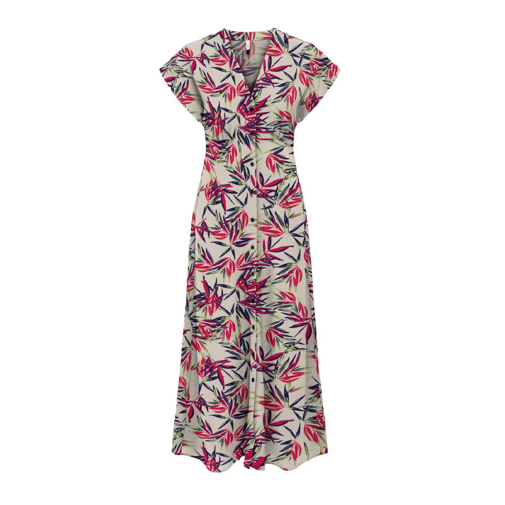Only Robe Longue Blanc Femme ONLY Life Vis Mollie