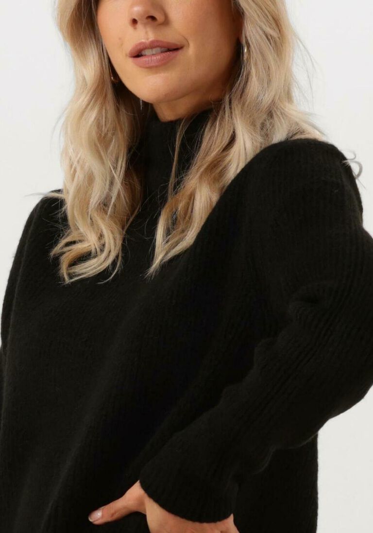 ANOTHER LABEL zwarte another label coltrui emae knitted pull