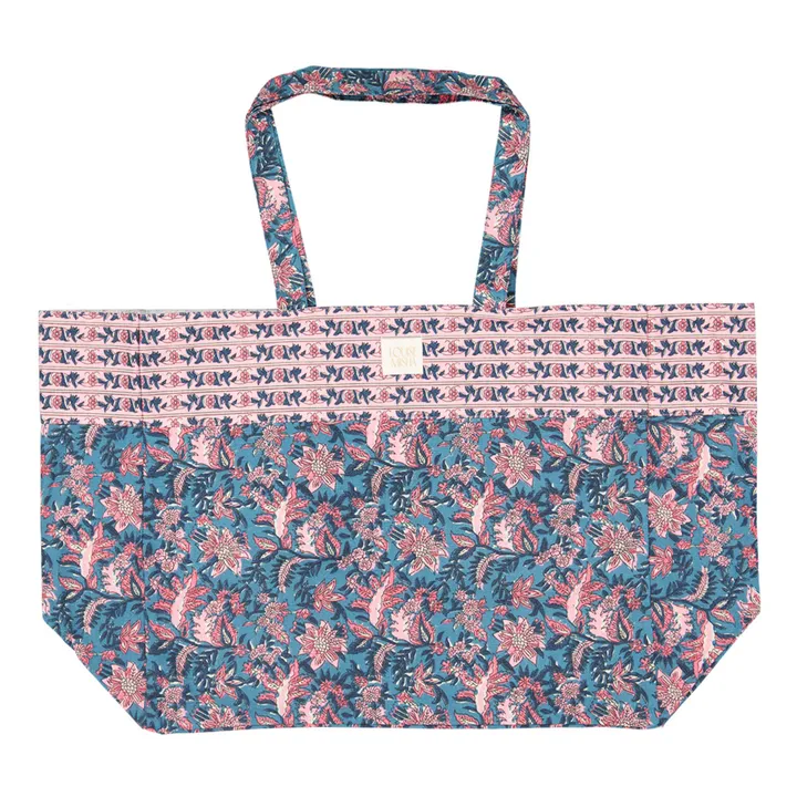 Louise Misha Tote Bag Beverly Coton Bio - Collection Femme | Bleu canard