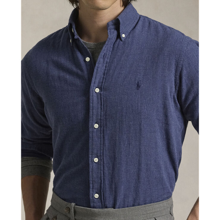 Polo Ralph Lauren 32/1 YD DOUBLE FACE-CUBDPPCS 6552a navy heather multi