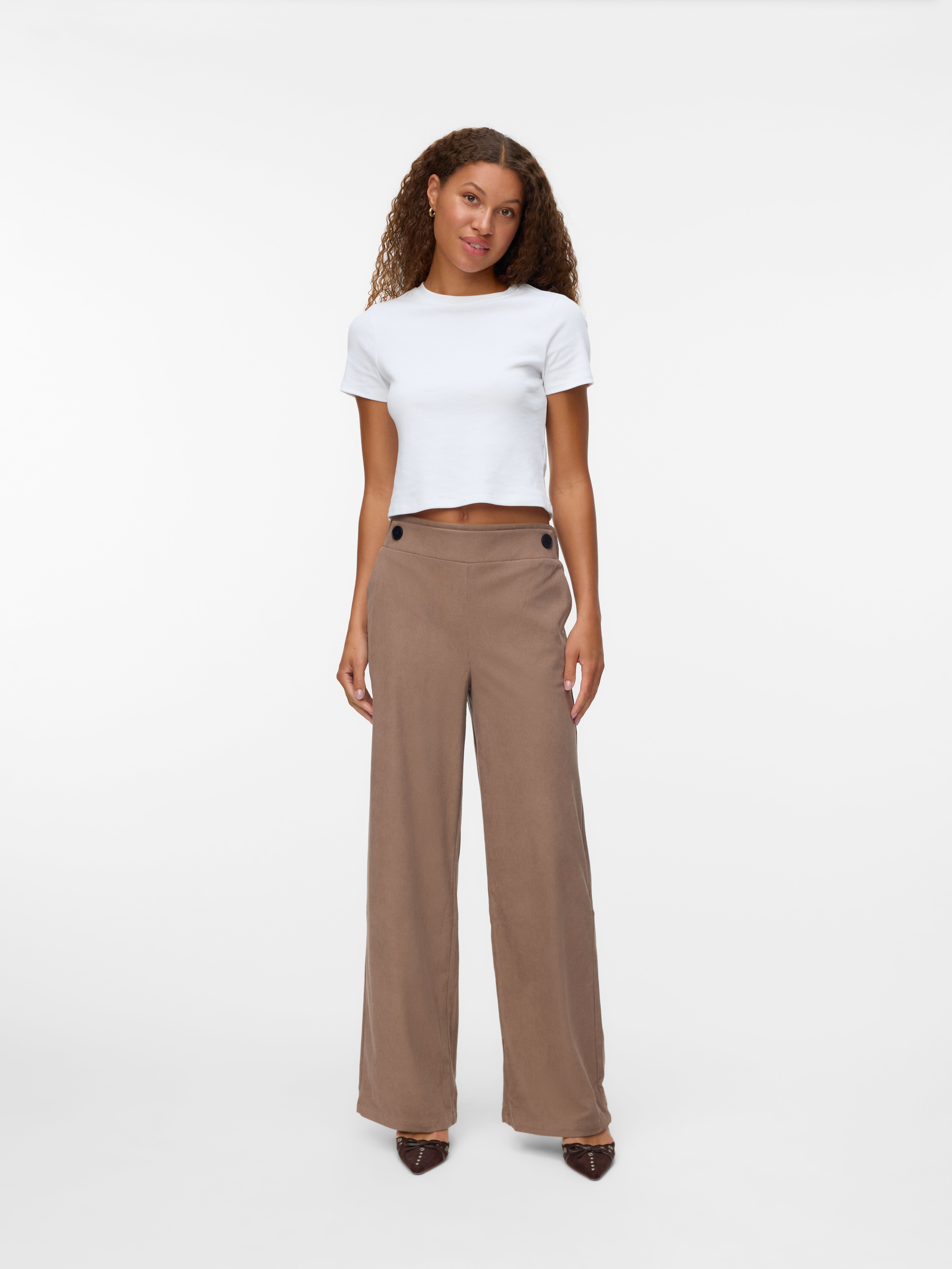 VMVILJA High waist Corduroy Broek