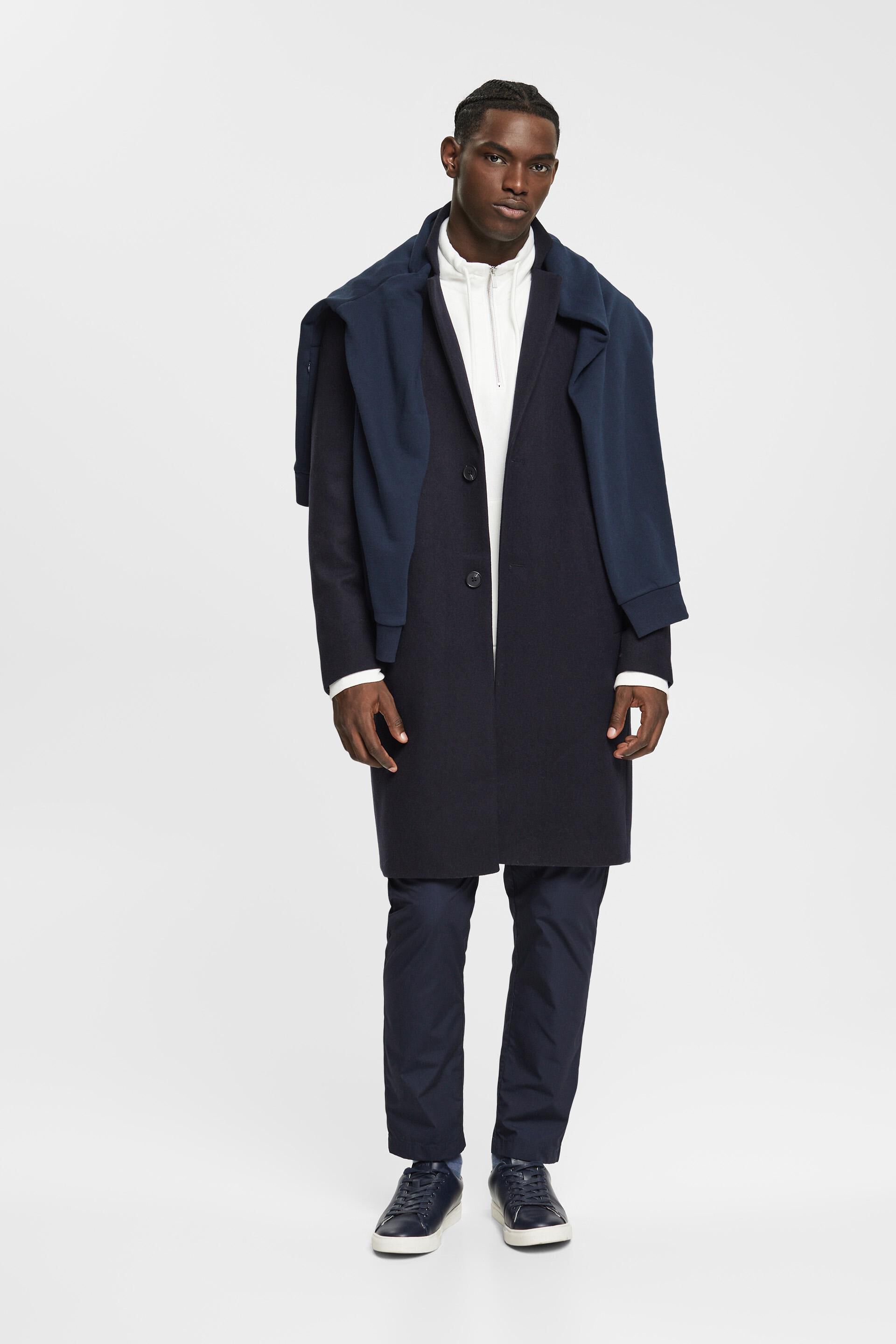Manteau à teneur en laine