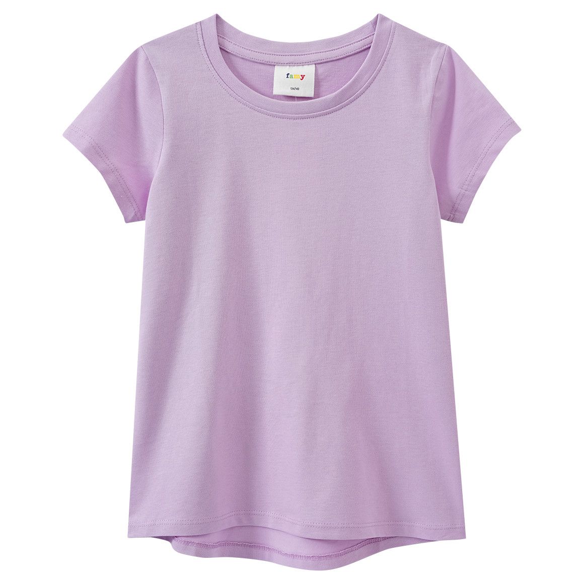 Famy 3 Mädchen T-Shirts im Basic-Look helllila / türkis / helltürkis
