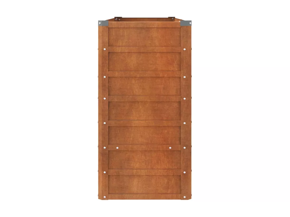Jardinière bac lit surélevé marron 160 x 40 x 77 cm 02_0039863