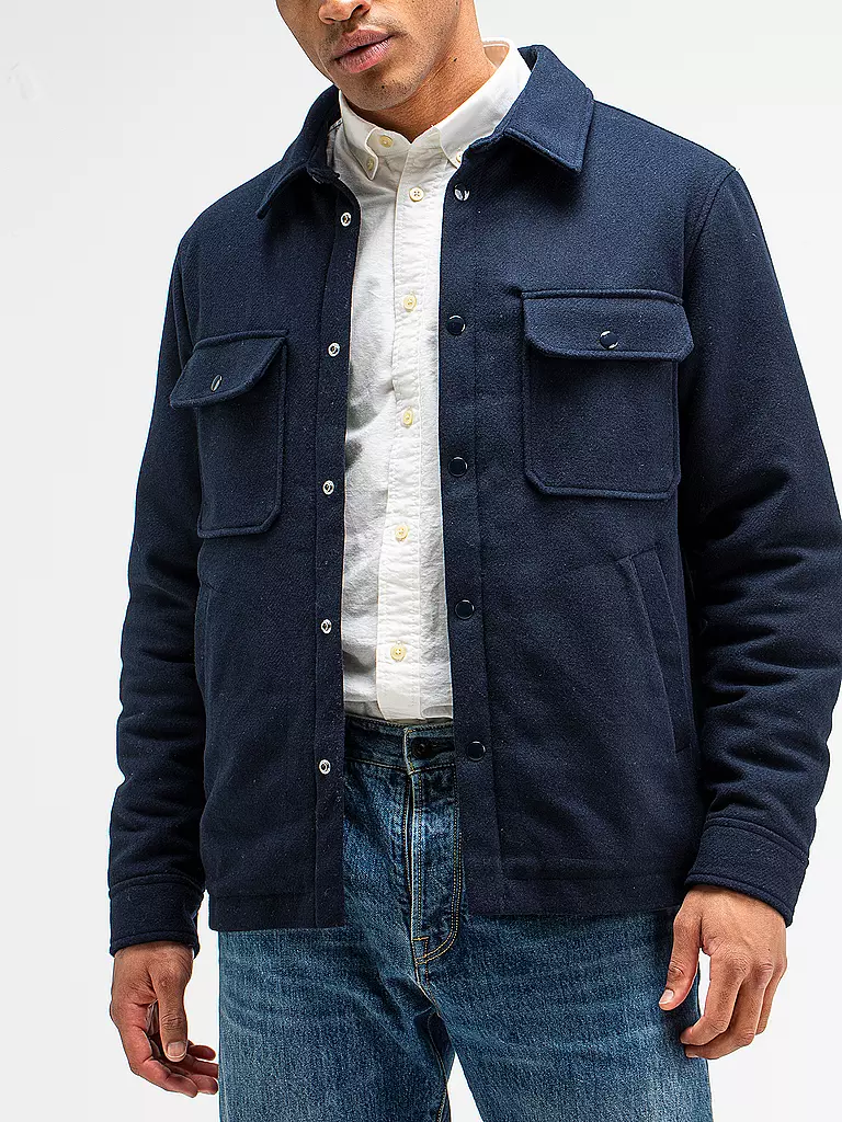BUTCHER OF BLUE Overshirt NORBU dunkelblau