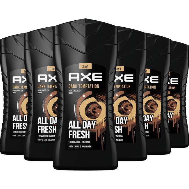 Axe Dark Temptation 3-in-1 Douchegel 250 ML 6 stuks