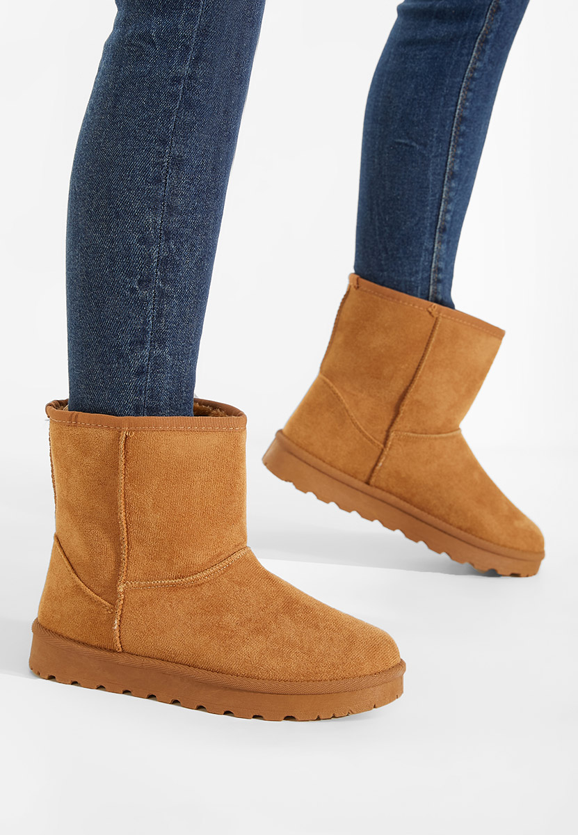 Bottes fourrées femmes chameau Celesa