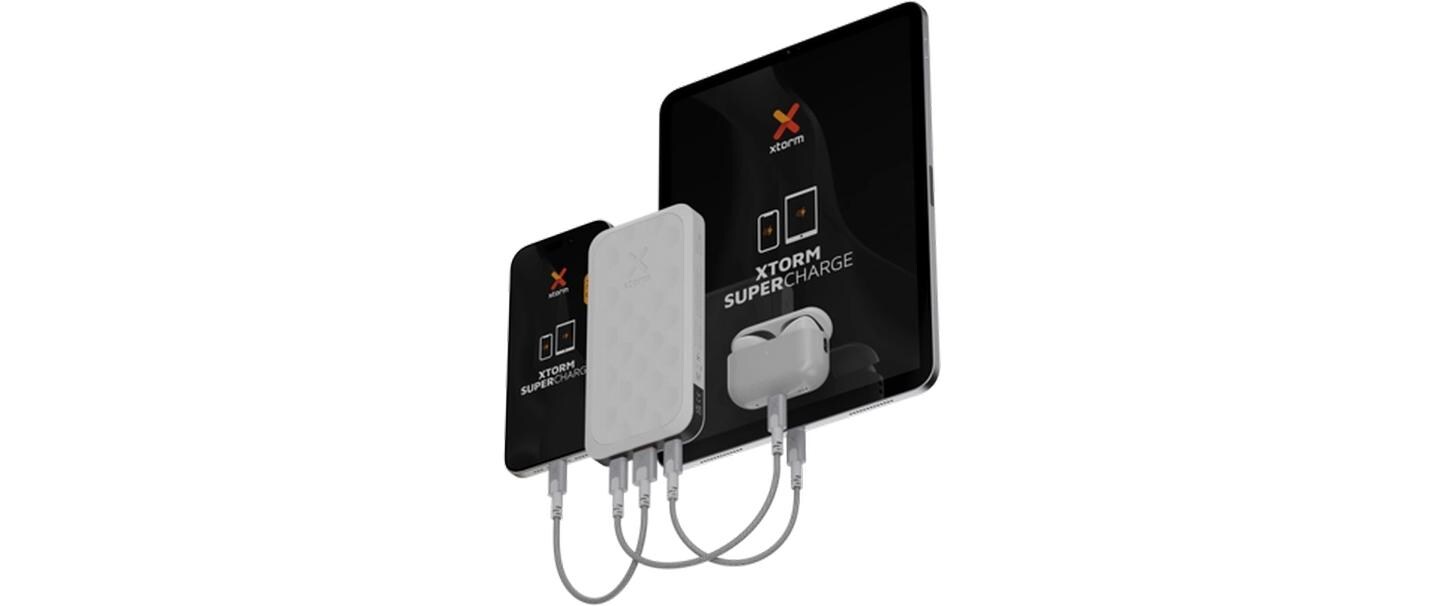Powerbank FS5100U 10000 mAh, Weiss2x USB-C, 1x USB-A Fuel Series Dusk White