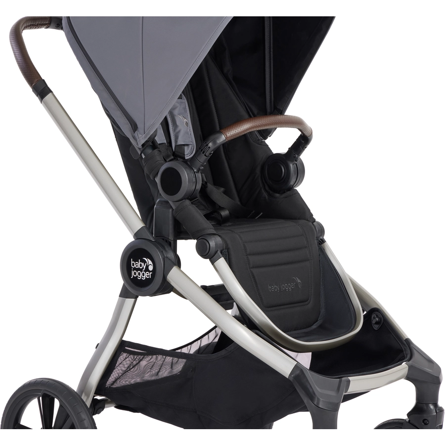baby jogger Kinderwagen City Sights inkl. Babywanne Dark Slate und Wetterschutz