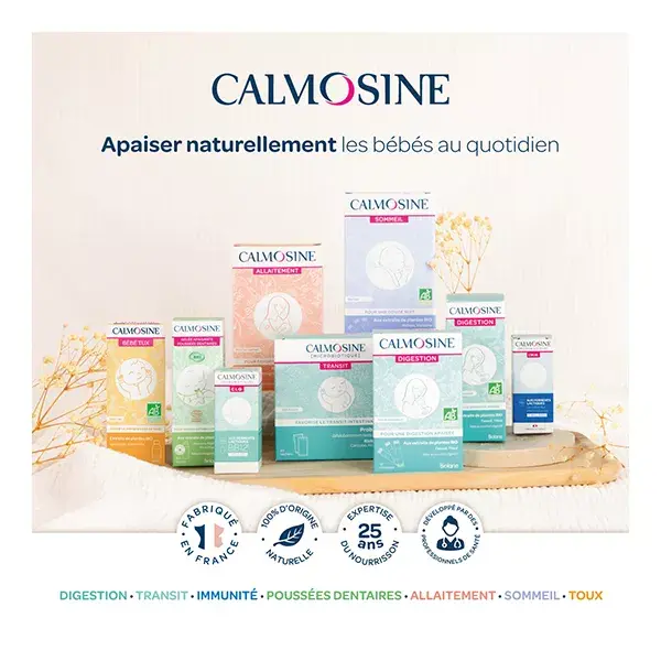 Calmosine Bébé Tux Apaise la gorge du bébé Sirop 100 mL