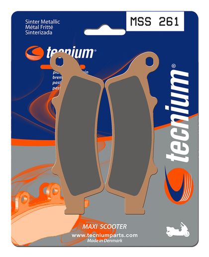 Plaquettes de freins Tecnium Maxi Scooter métal fritté - MSS261