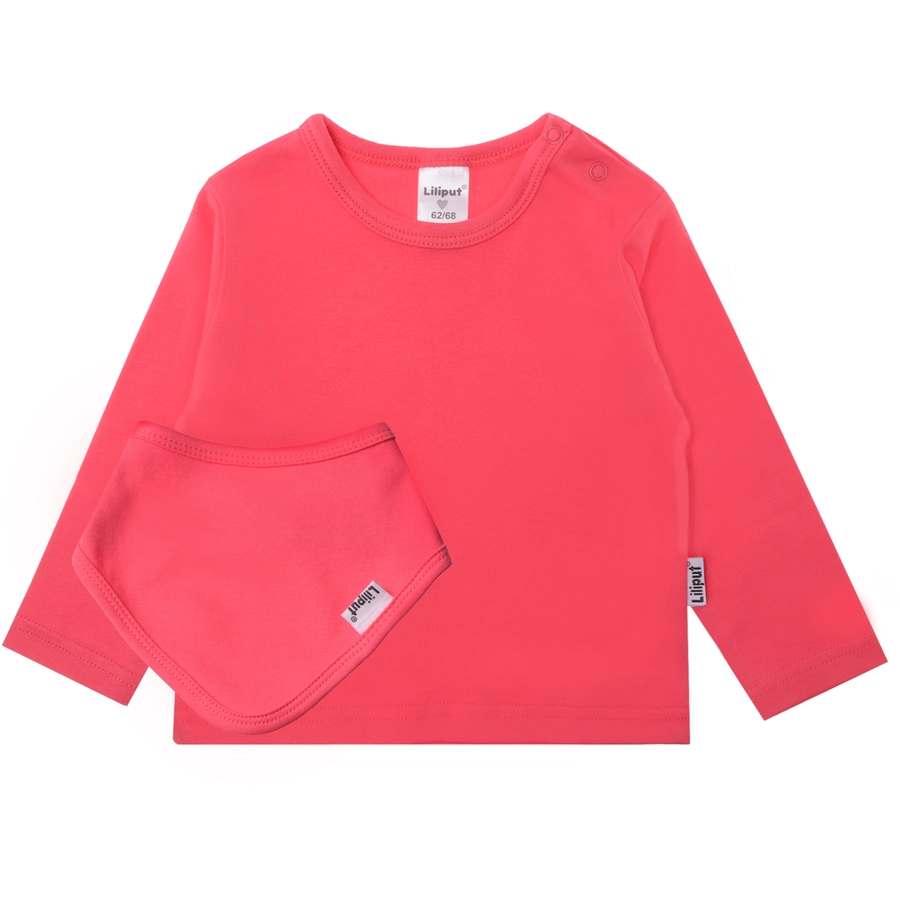 Liliput Langarmshirt mit Halstuch pink