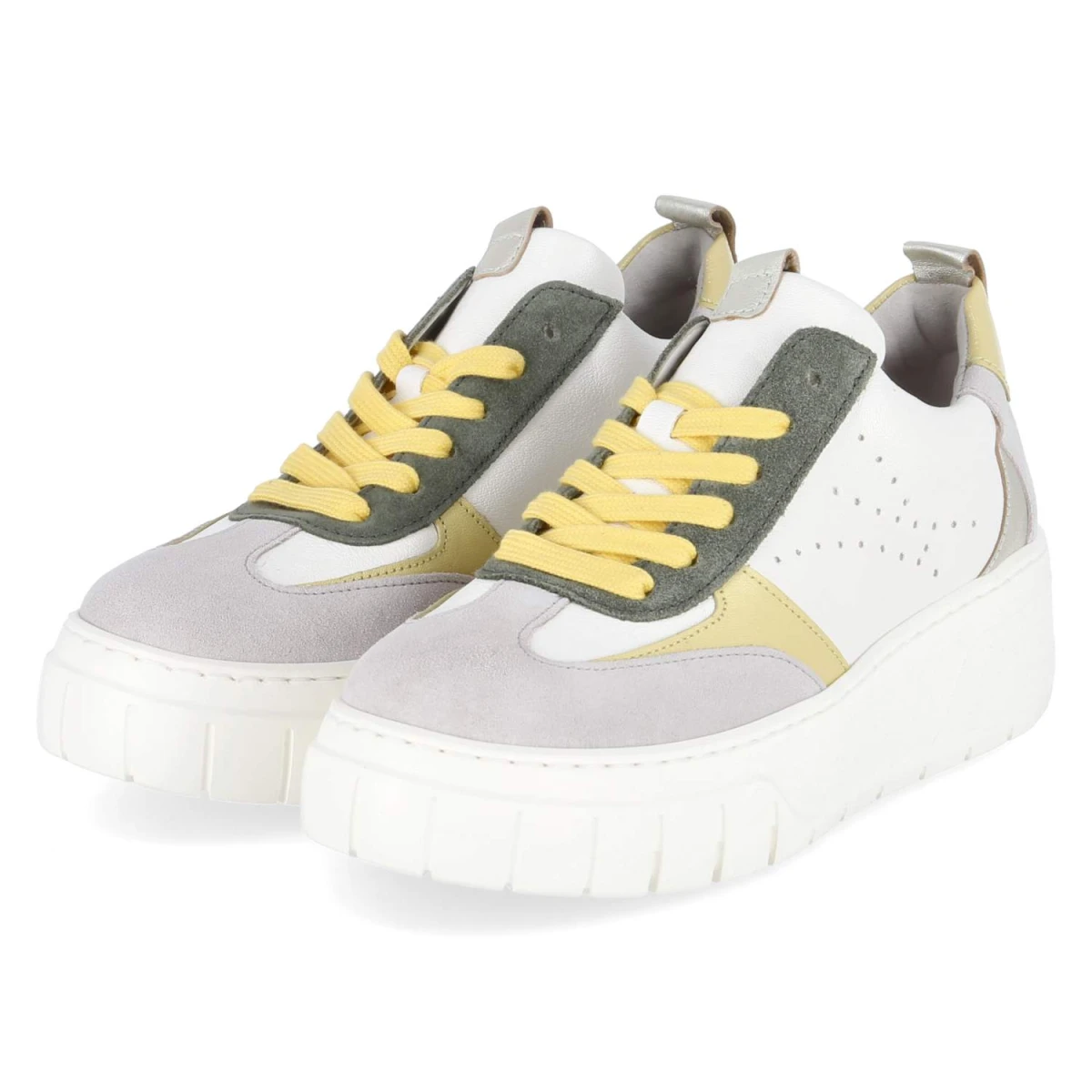GaborLow Sneaker - latte/yellow/pine