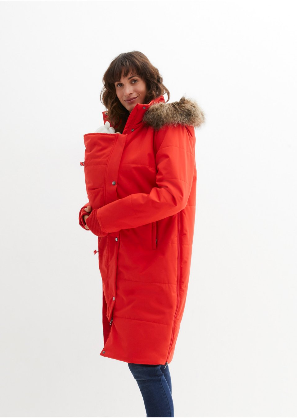 Manteau matelassé de grossesse et de portage