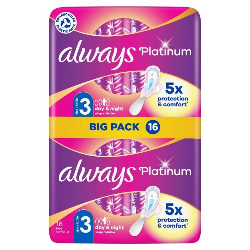 Always Maandverband Platinum Night 16 stuks