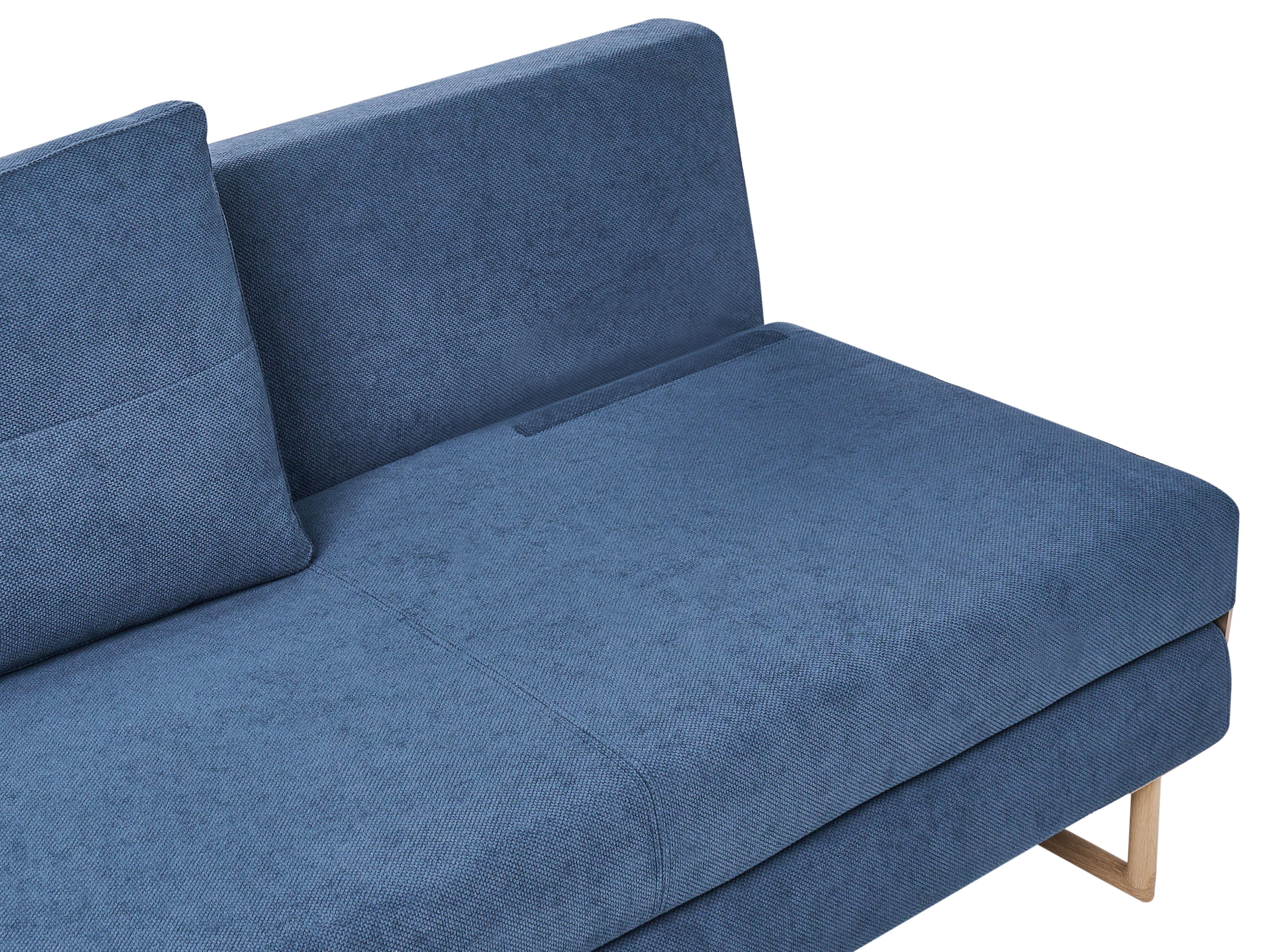 Slaapbank 3-zits JERSLEV Stof Blauw