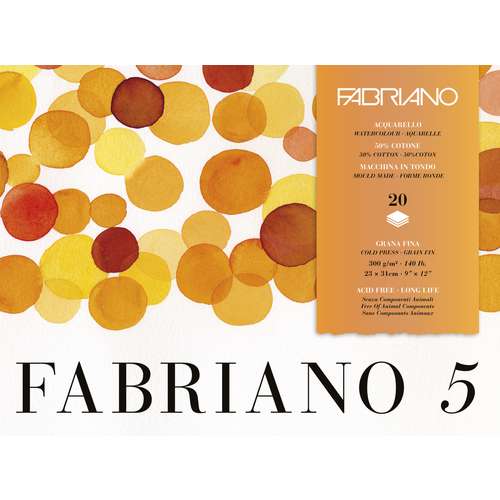 FABRIANO® Aquarellpapierblock 5