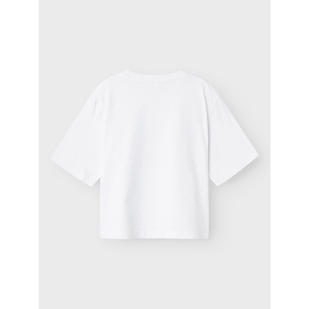 Køb Name It Bright White Rusa 2/4 Regular T-Shirt
