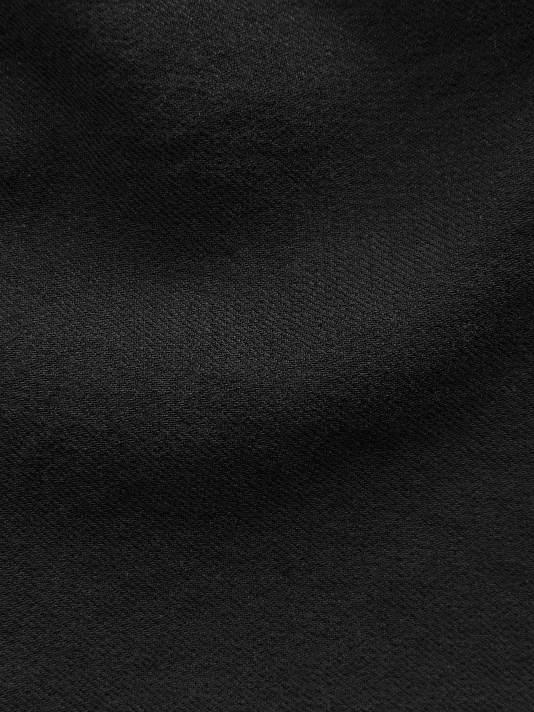 Zwart - Regular fit broek van katoen-linnenmix met elastische achterkant