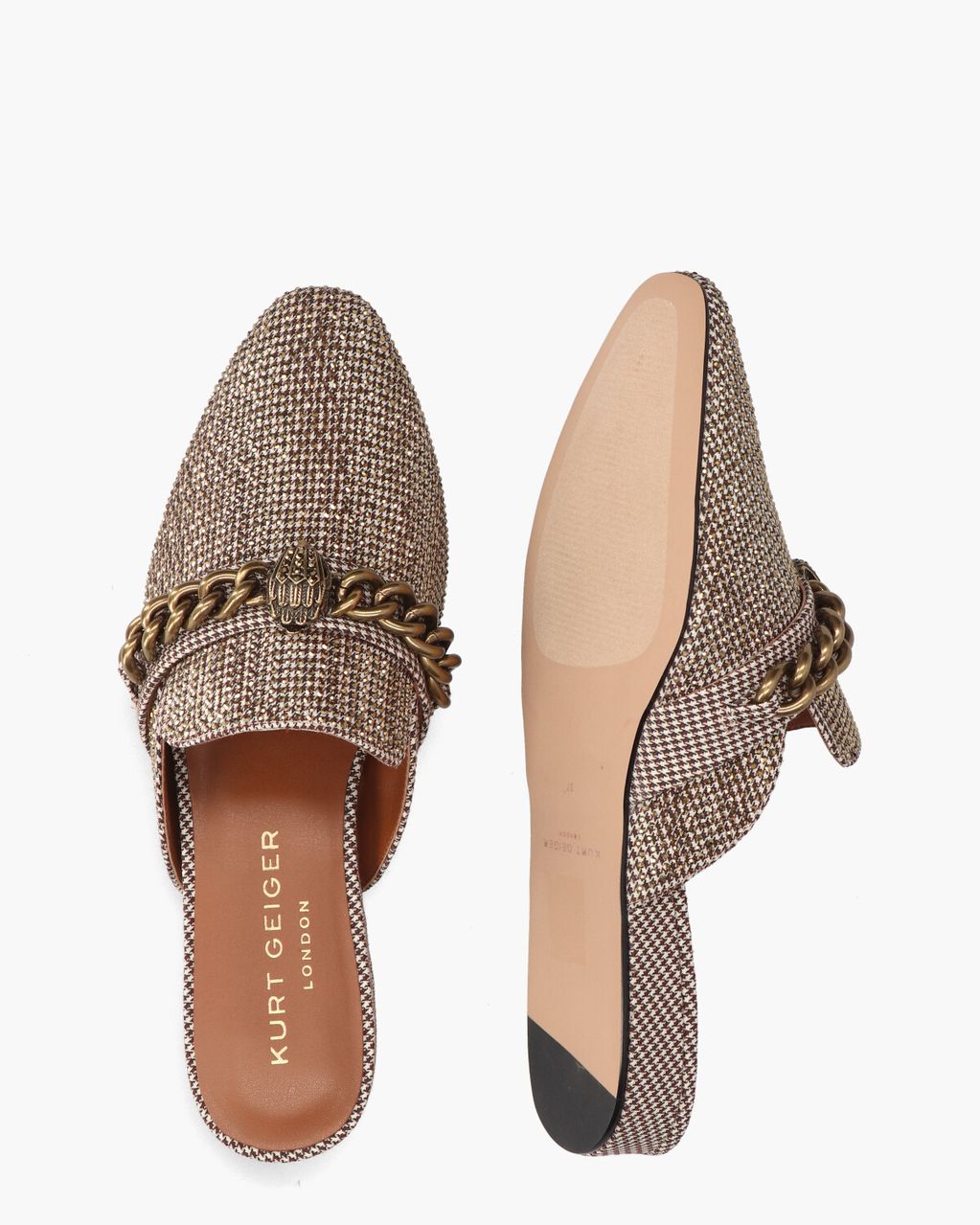 Kurt Geiger Chelsea Mule Beige/Bruin Damesslippers