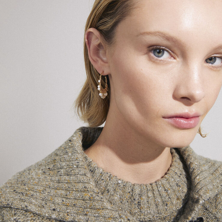 Pilgrim FOCUS recycled hoop earrings gold-plated Guld