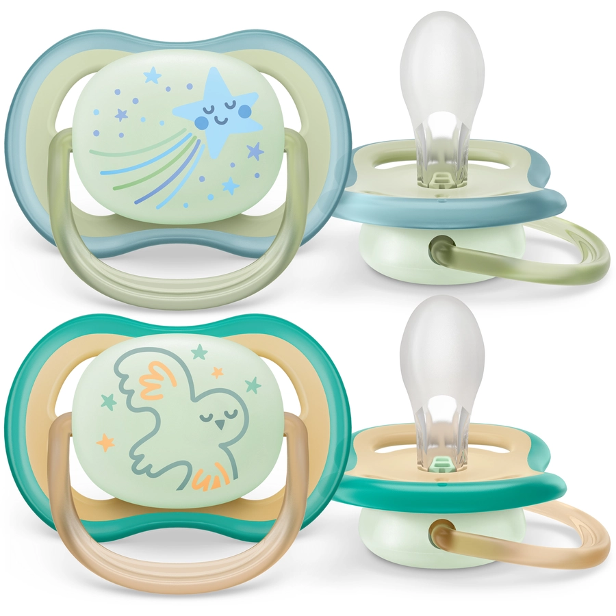 Philips Avent Nachtschnuller ultra air SCF37618 0-6 Monate 4 Stück grün