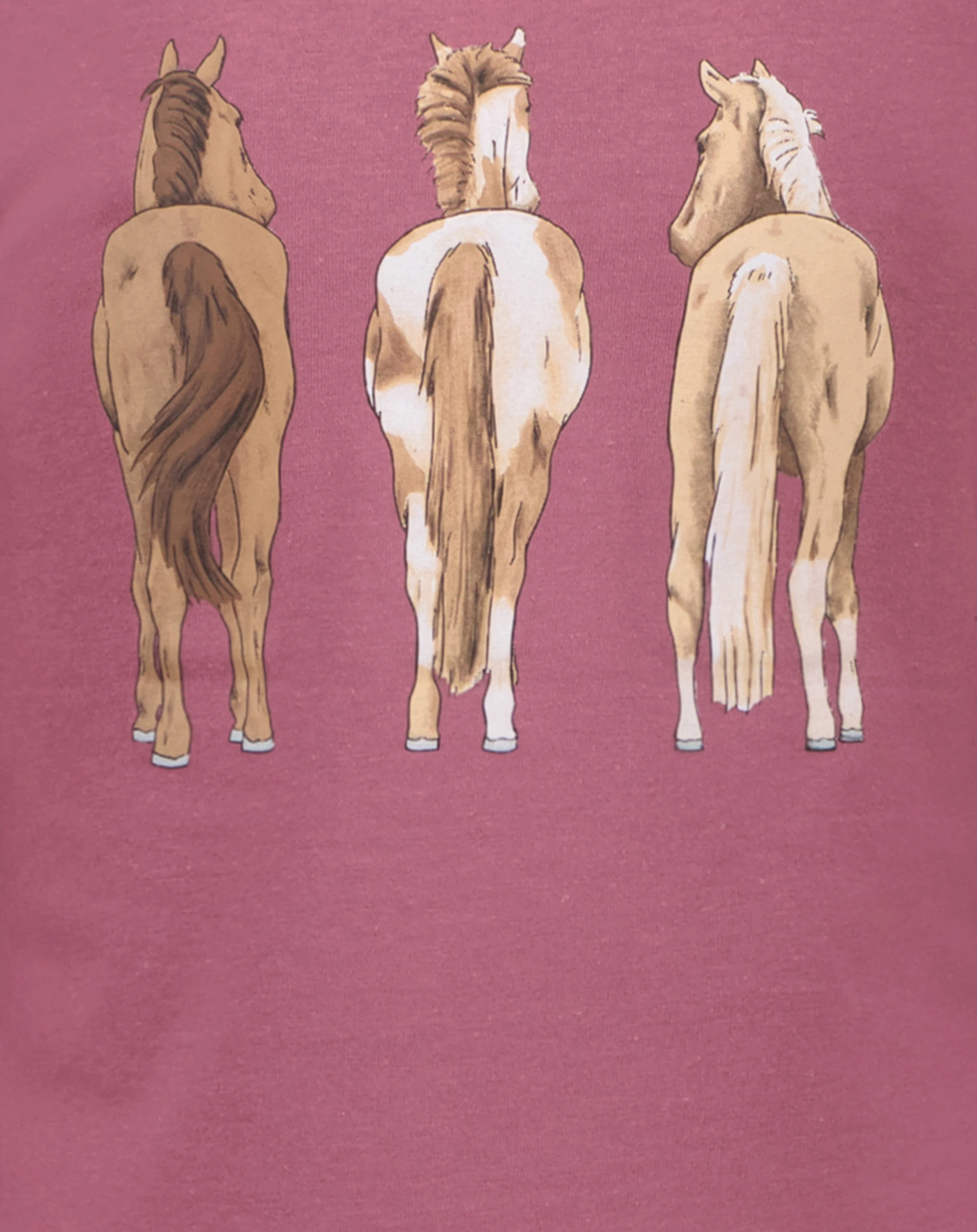 Langarmshirt HORSE WORLD - DREAMTEAM in mauve