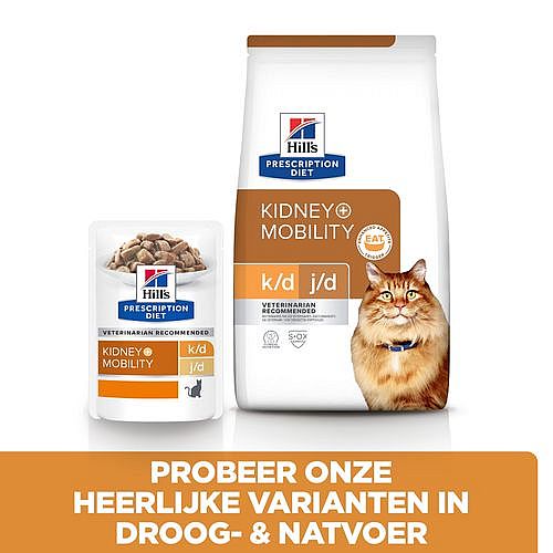 Hill's Prescription Diet KD + Mobility Kidney + Joint Care Kattenvoer