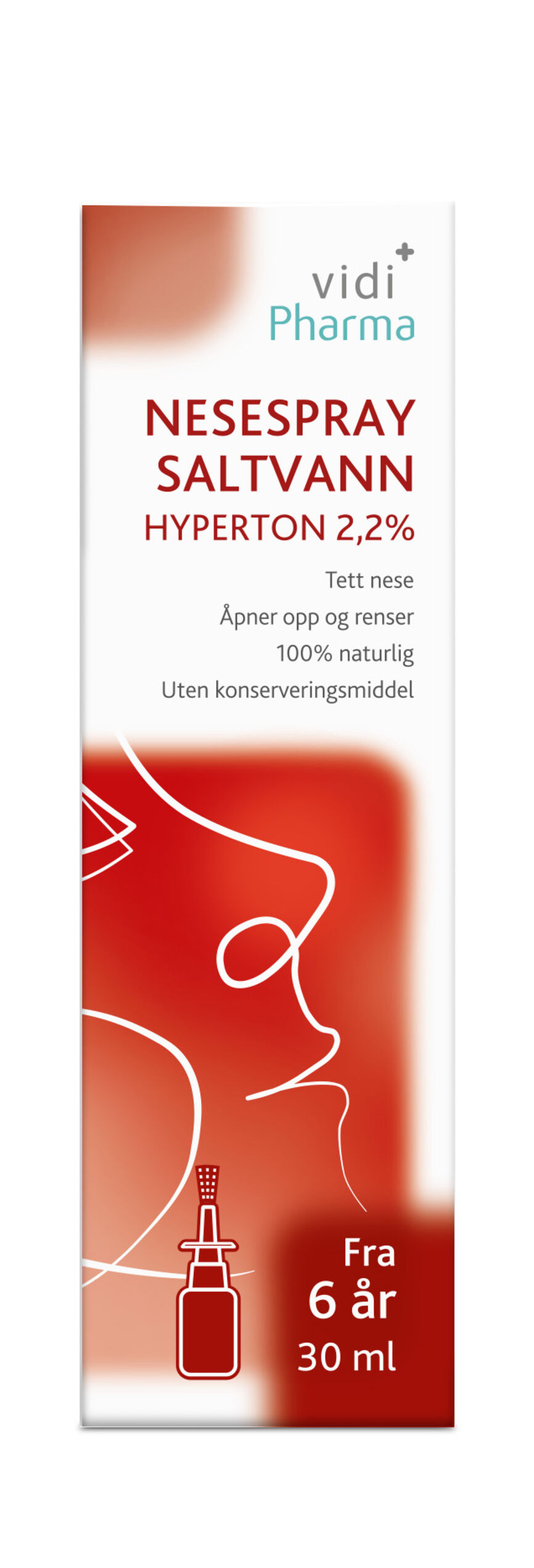 Vidi Pharma nesespray saltvann hyperton 2,2% 30 ml
