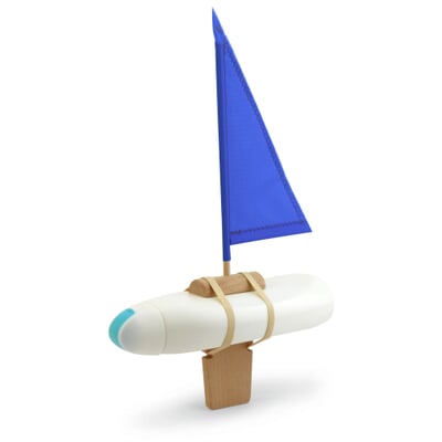 Bausatz Flaschenboot, Blau