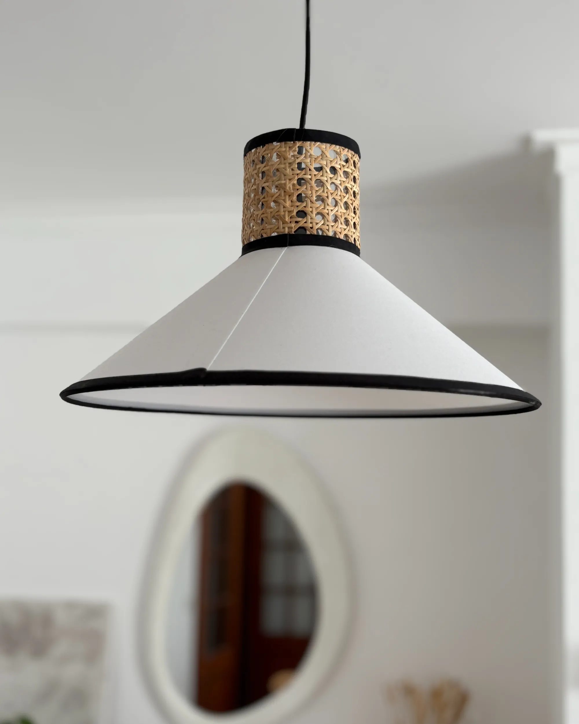 Hanglamp MANTUA Rotan Wit