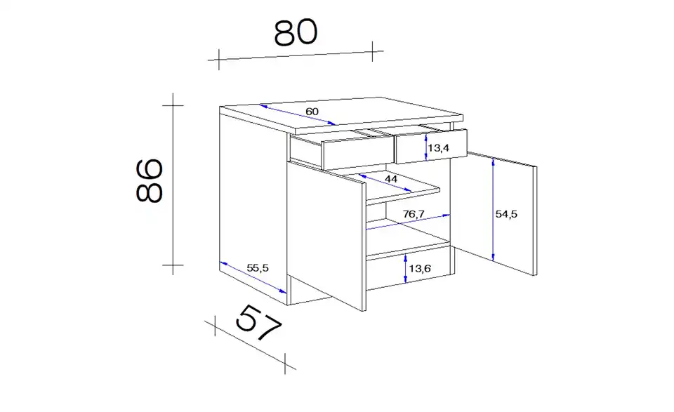 Unterschrank Ede 80 cm