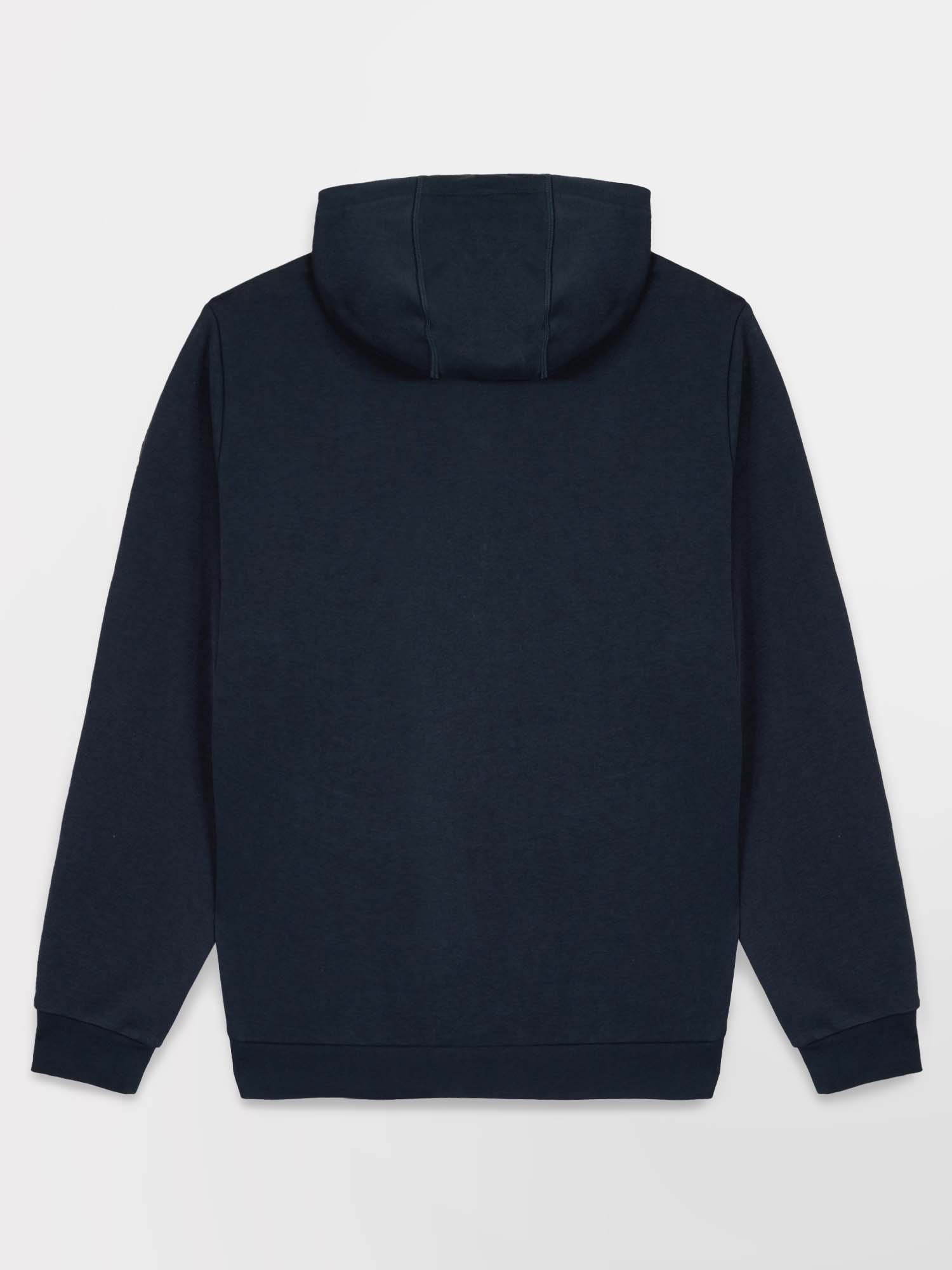 Sweat Homme Zippé Molleton A Capuche Marine