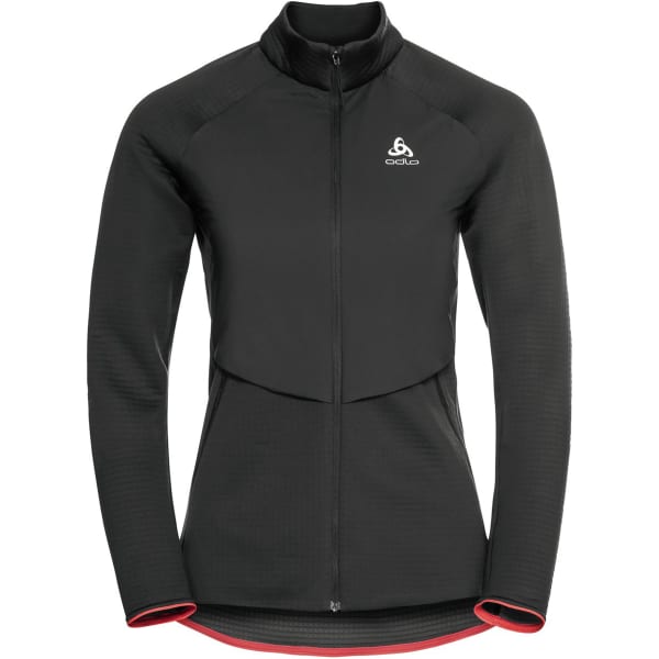 Veste polaire randonnée ODLO MID LAYER FULL ZIP SESVENNA HYBRID S-THERMIC BLACK