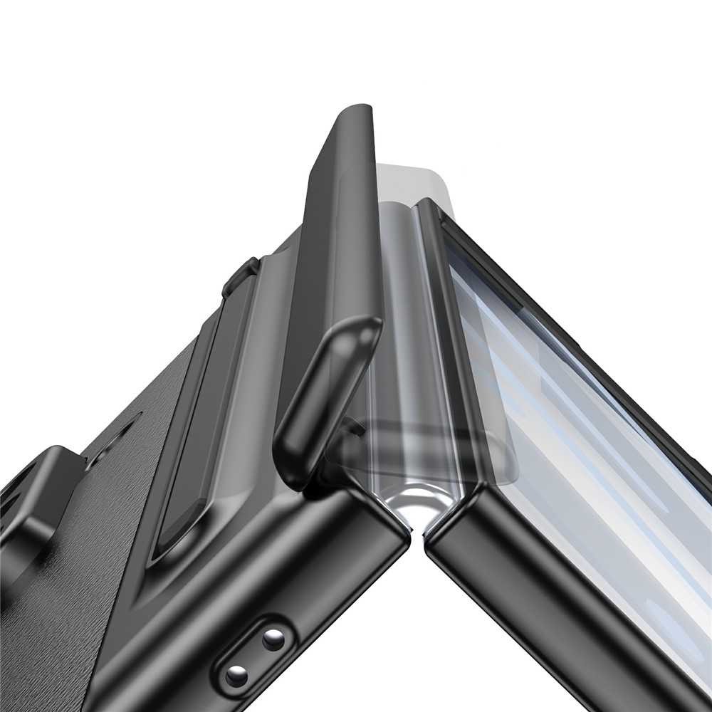 Samsung Galaxy Z Fold7 Hardcase Schutzhülle mit Touch Pen   Display Schutzglas - Schwarz