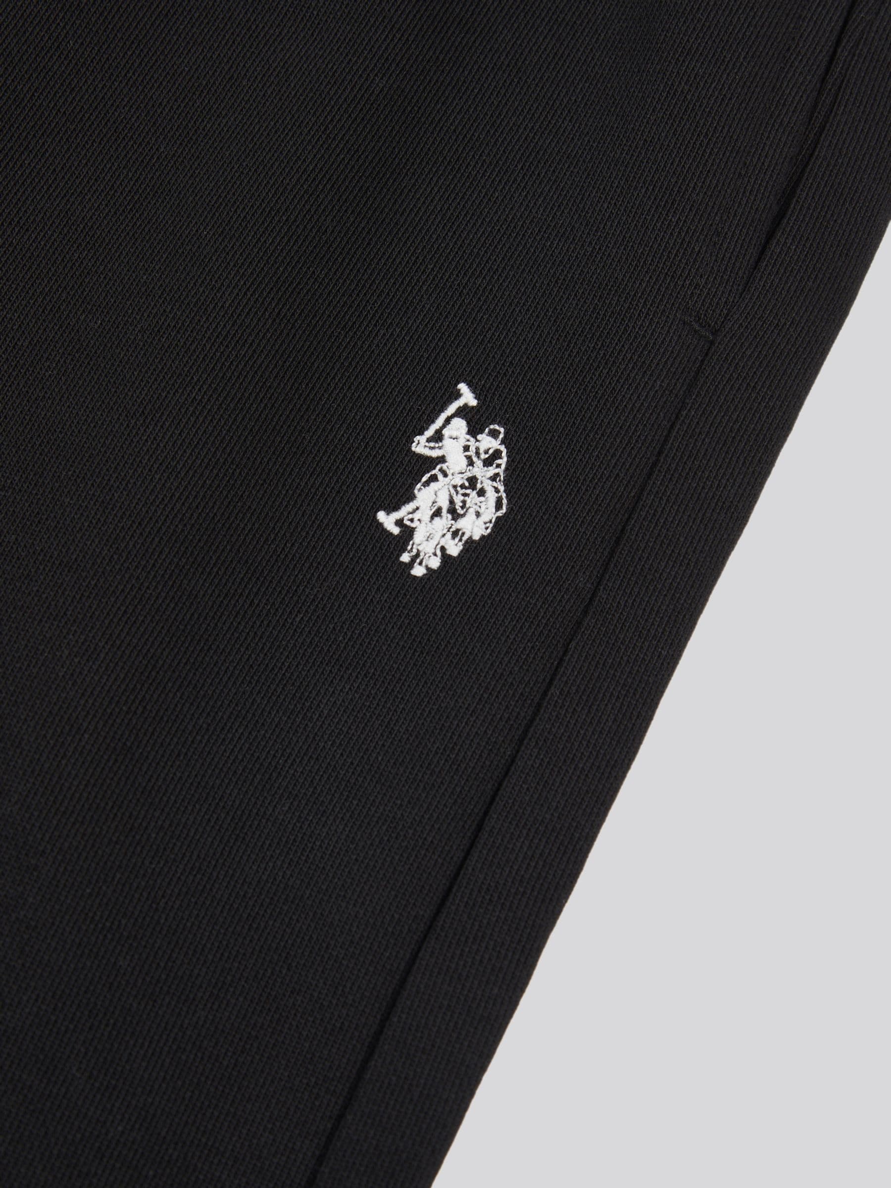 Zwart - U.S. Polo Assn. Mens Elasticated Cuff Loopback Joggers