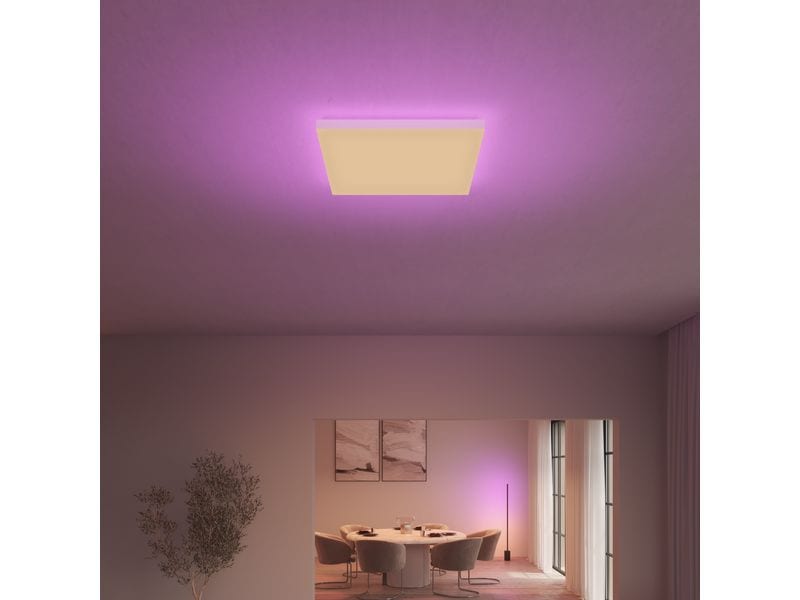 Philips Hue Deckenleuchte White & Color Ambiance Datura 600 Smartes Deckenpaneel mit Hintergrundbeleuchtung