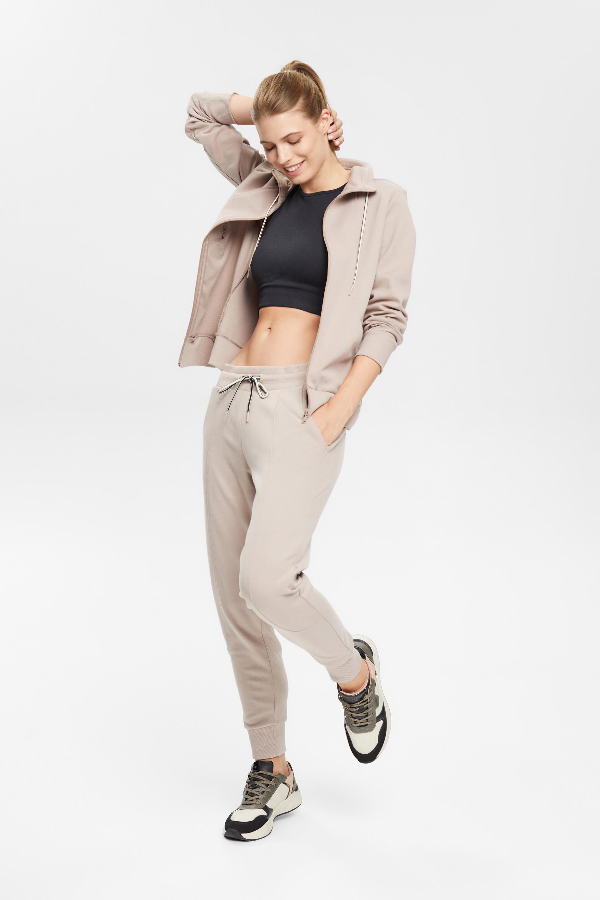 Sweat-shirt zippé, coton mélangé