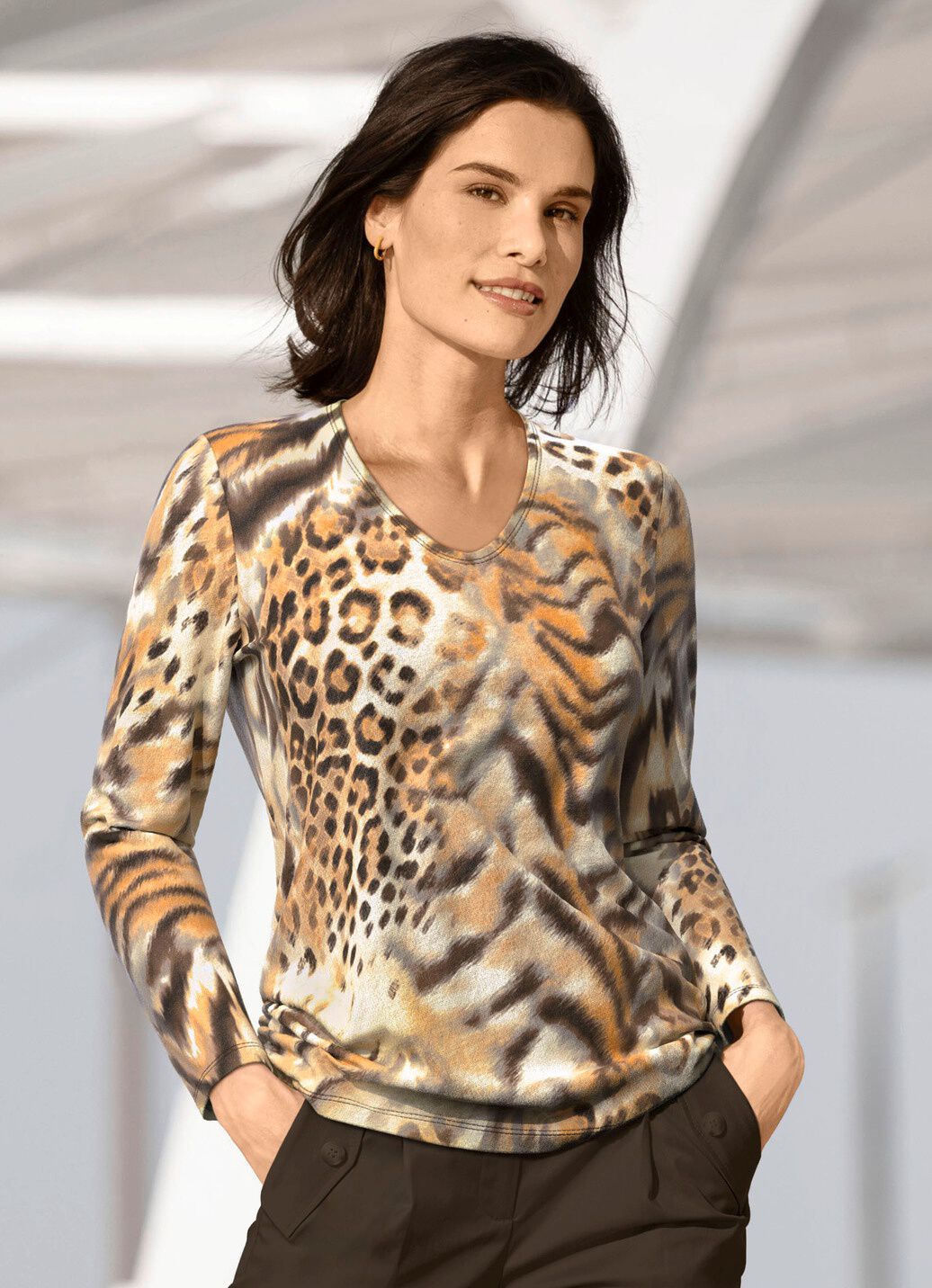 Pullover in Feinstrick