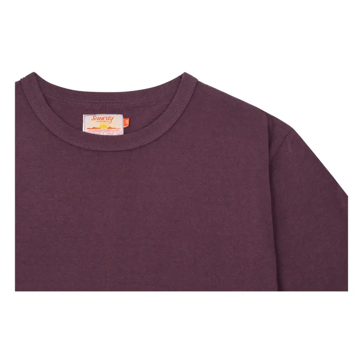 sunray T-shirt Haleiwa Coton Recyclé 260g | Prune