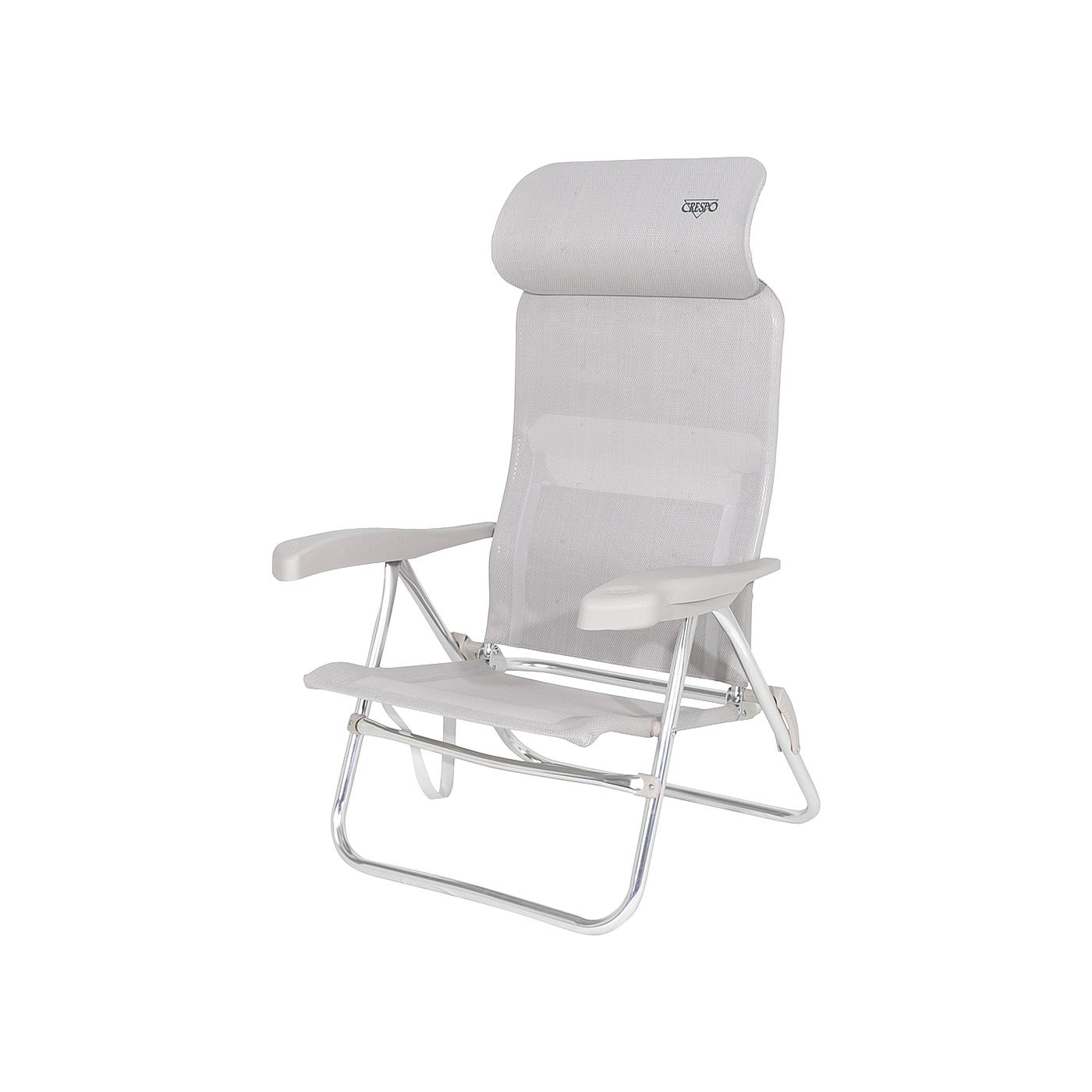 Crespo AL-205 Compact Light Grey strandstoel