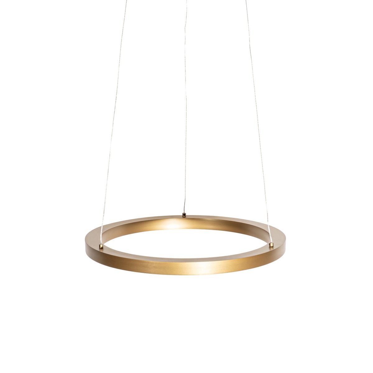Hanglamp goud 40cm incl. LED 3-staps dimbaar - Girello