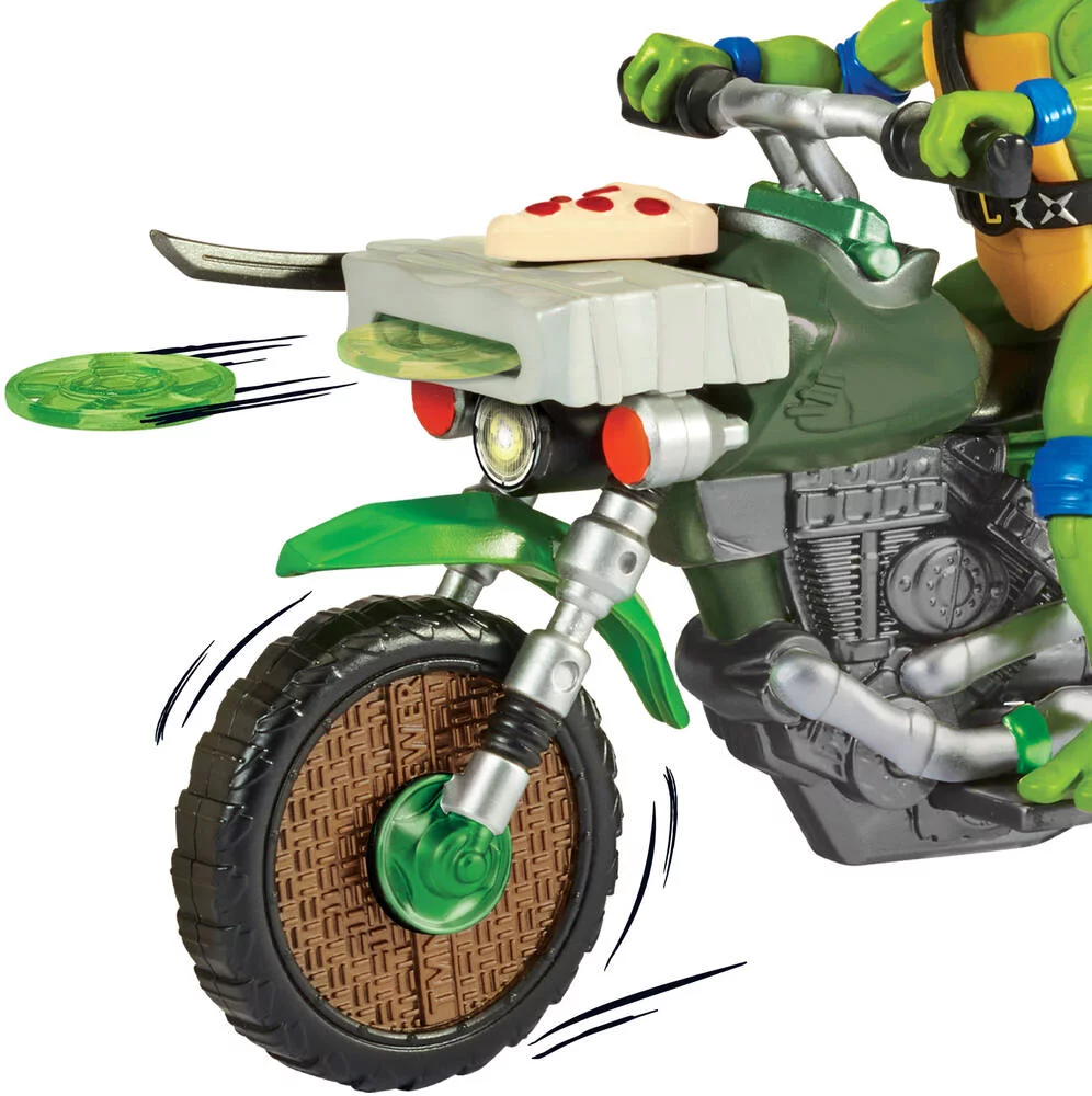 TORTUES NINJA - VEHICULE DELUXE AVEC FIGURINE 12 CM