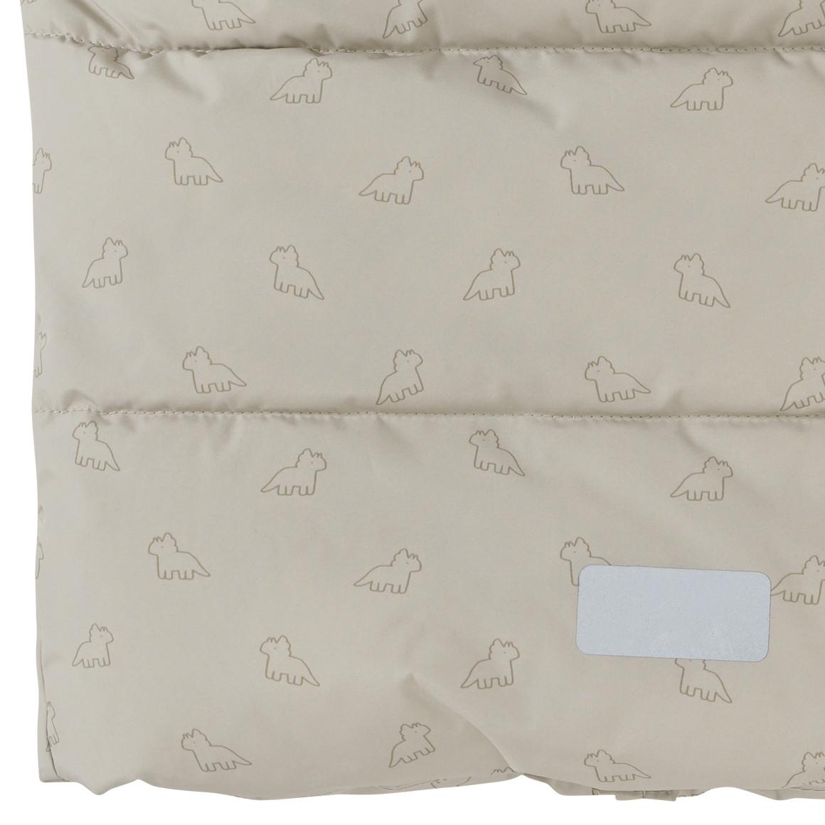 Topomini Baby Steppweste mit Dino-Prints beige