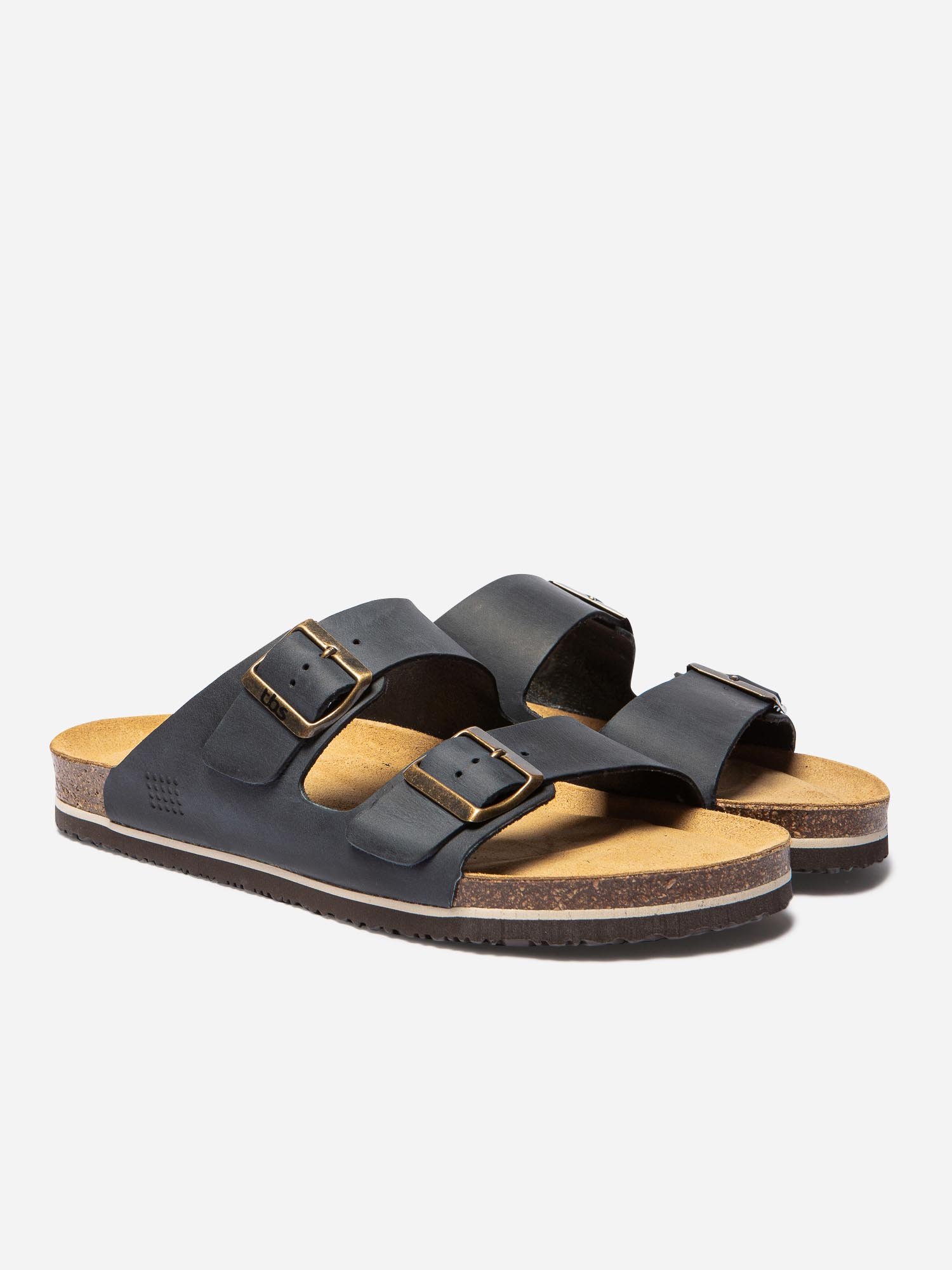 Mules Homme Casual Cuir Marine