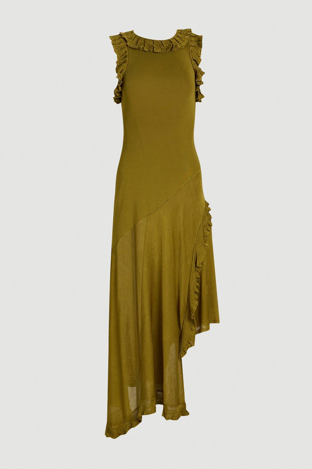 KarenMillen Robe Maxi Tricotée À Volants Petite Taille