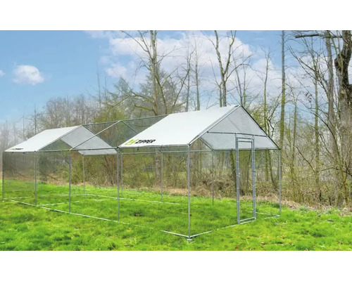Rits DIY dierenren 3 x 8 x 2,5 m ZI-CR382 voor kippen, pluimvee, konijnen, cavia's