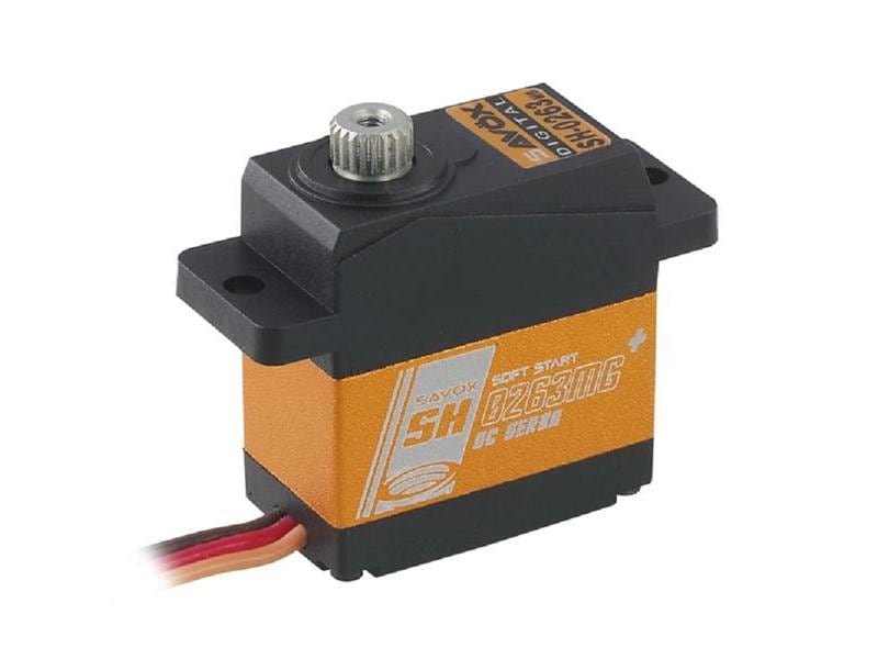 Savöx Micro Servo SH-0263MG  2.2. kg, 0.1 s, Digital Digitalservo mit Softstart und kugelgelagertem Metallgetriebe