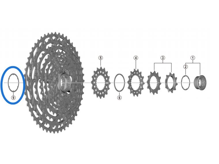 Shimano Y1X401500 M9100 Cassette Spacer
