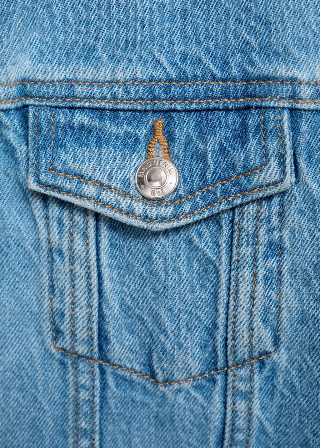 Mango Kids denim spijkerjas lichtblauw